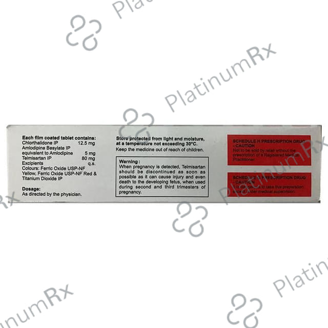 Tellzy Ach 80/5/12.5 Tablet