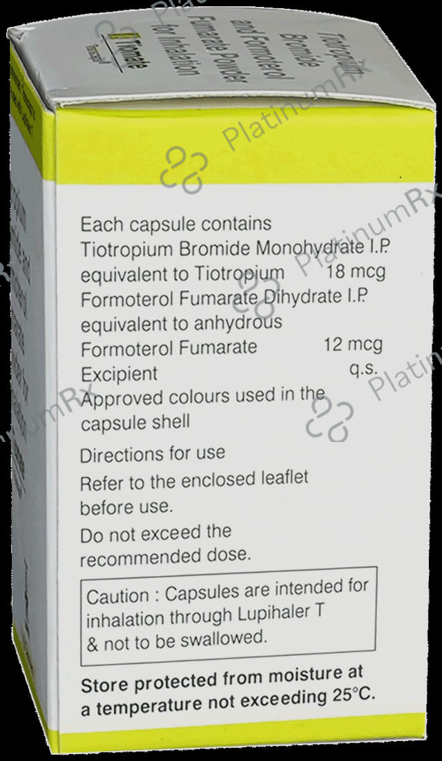 Tiomate 12/18mcg Transcaps 15s