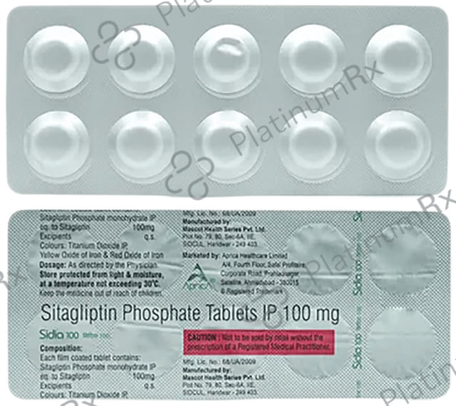 Sidia 100mg Tablet