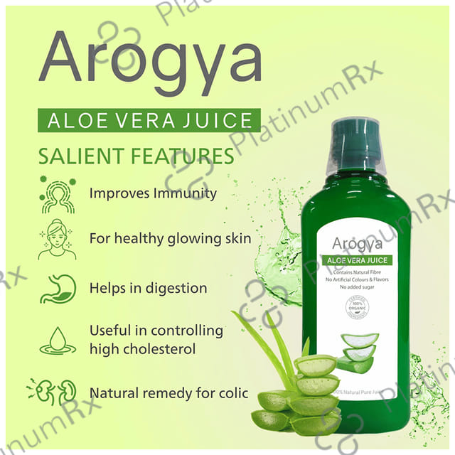 Arogya Aloe Vera Juice (1ltr Each) 1 Bottle
