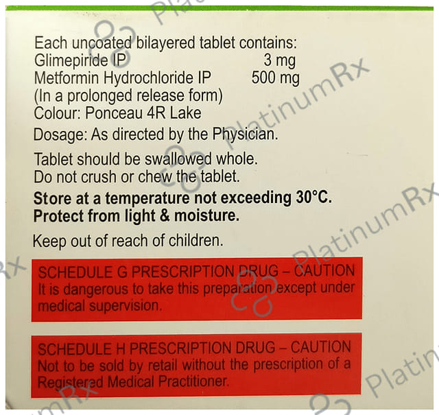 Jubiglim M 3 Tablet PR