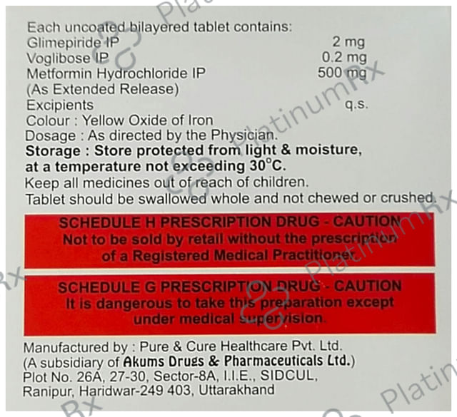 Xenoglim MV2 Tablet ER