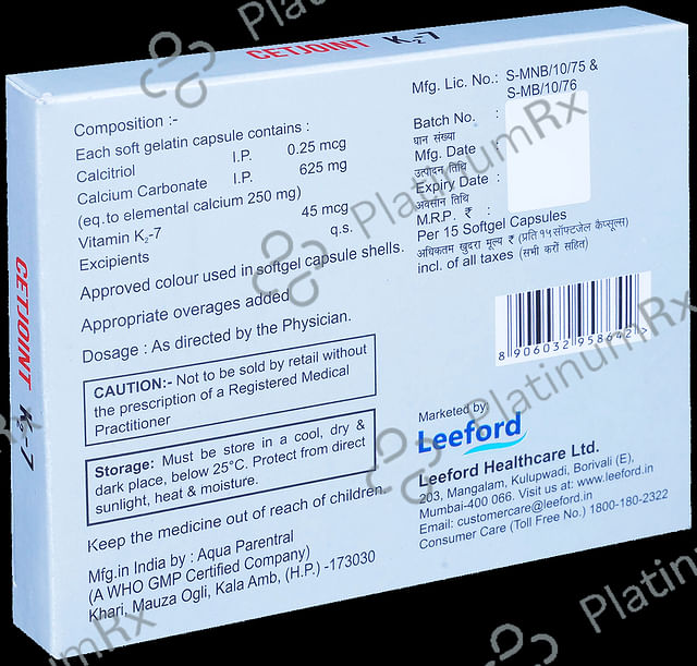 Cetjoint K2 7 Capsule 15s
