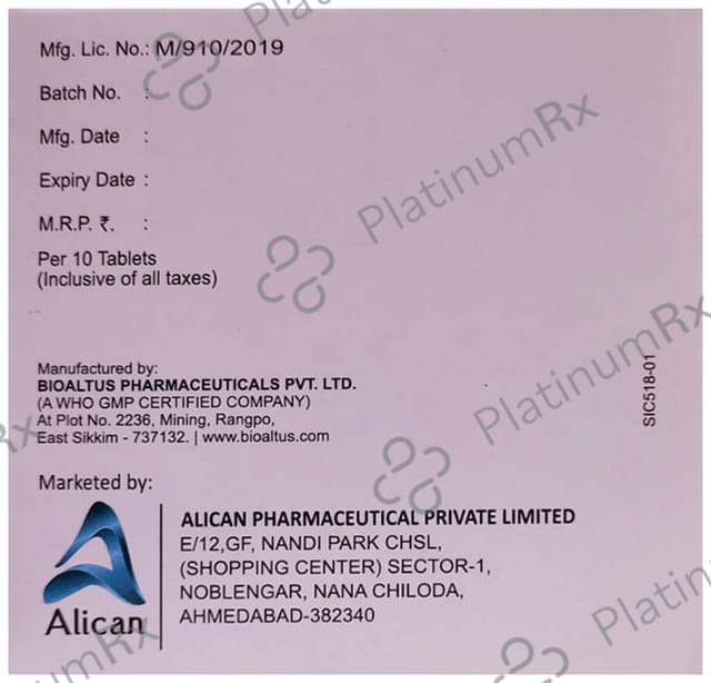 Alitel Trio 50/10/40mg Tablet ER 10s