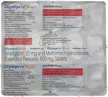 Olymprix M 500/20mg Tablet ER 15s