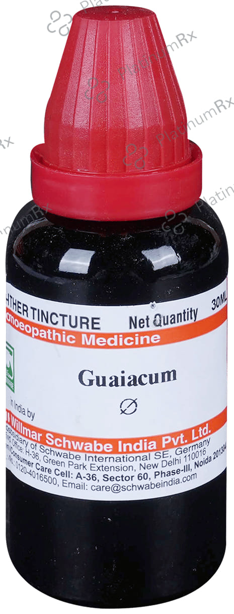 Dr Willmar Schwabe India Guaiacum Mother Tincture Q