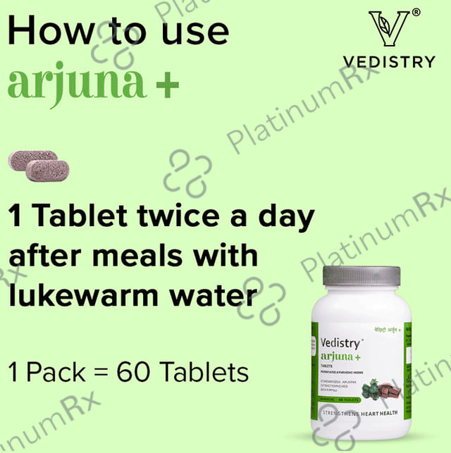 Vedistry Arjuna+ Tablet for Heart Care