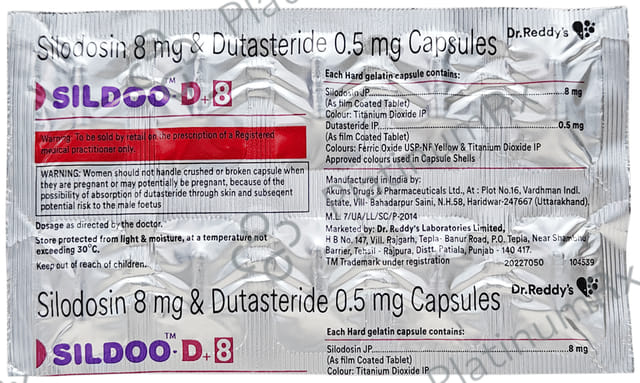 Sildoo D Plus 8/0.5mg Capsule 10s