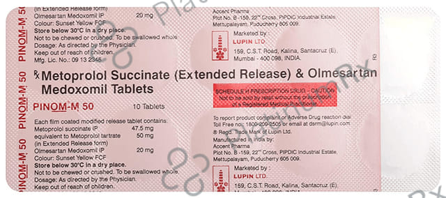 Pin OM M 50/20mg Tablet 10s