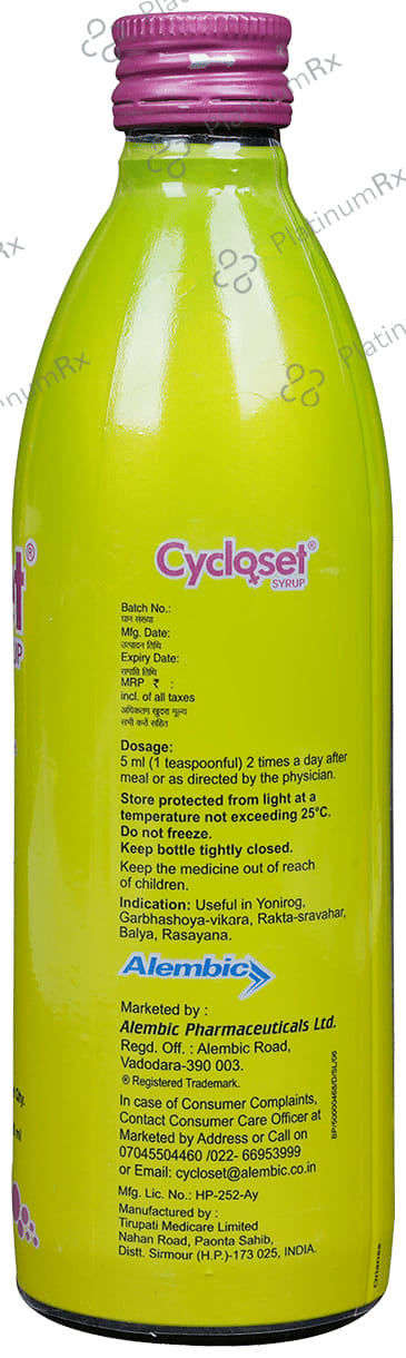 Cycloset Mixed fruit flavour Syrup 300ml