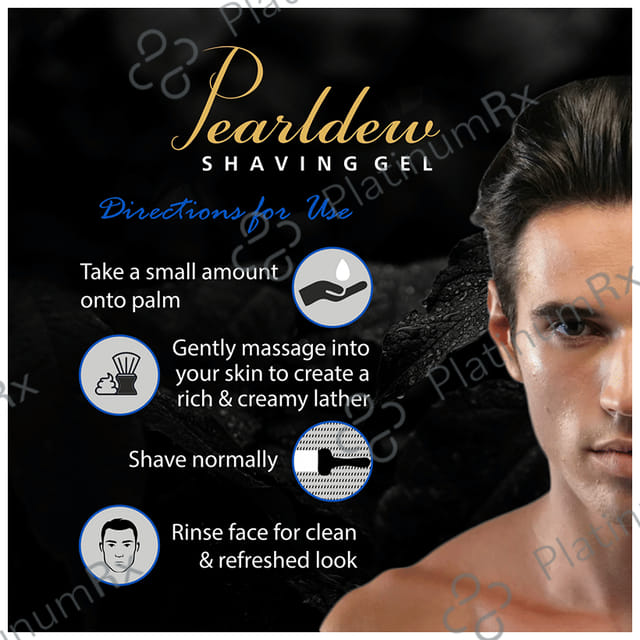 Pearldew PH Balanced Shaving Gel (100gm Each) 4 Tubes