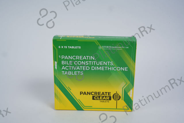 Pancreate Clear 192/25/40mg Tablet 15s