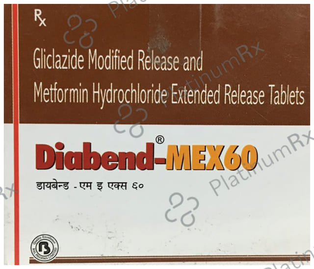 Diabend MEX 60/500mg Tablet ER 10s