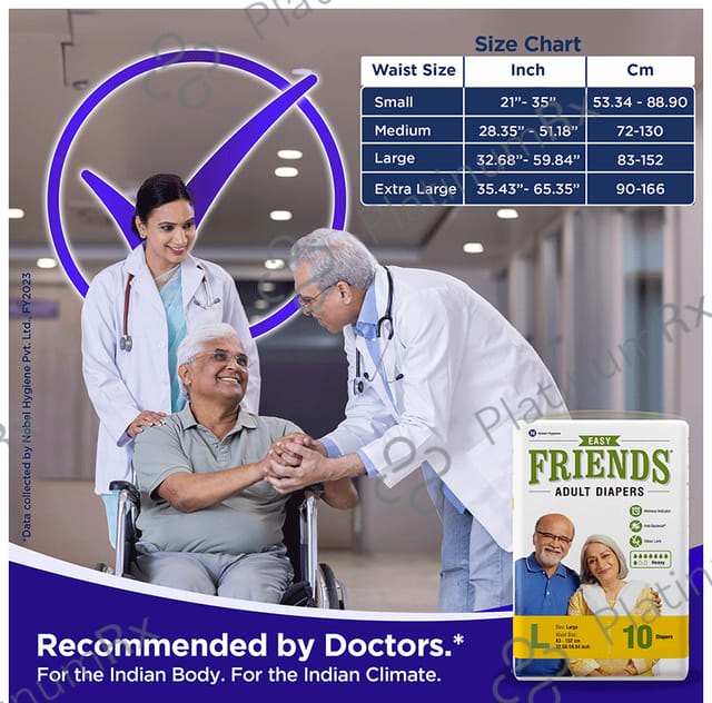 Friends Easy Adult Diaper Large 10s