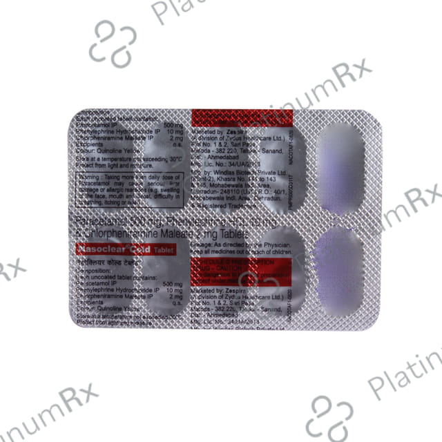 Nasoclear Cold Tablet
