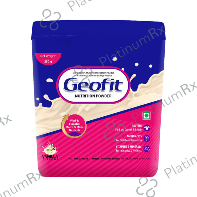 Geofit Nutrition Protein Powder with Vitamins & Minerals Vanilla