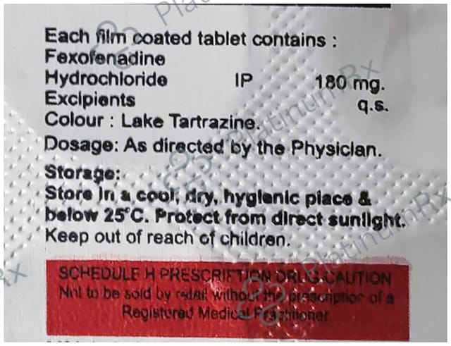 Urtifex 180mg Tablet