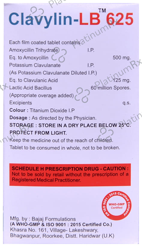Clavylin-LB 625 Tablet