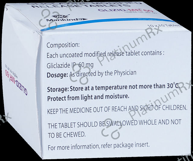 Glizid MR 60mg Tablet 10s
