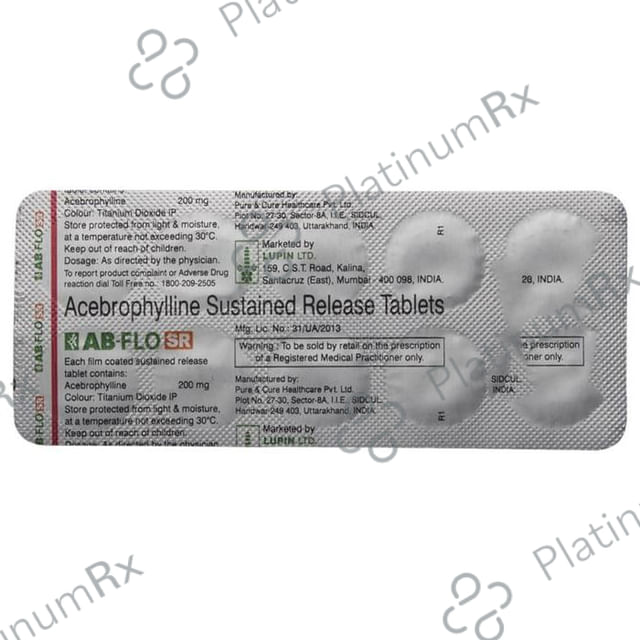 AB Flo 200mg SR Tablet 10s