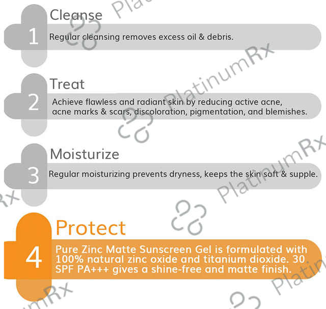 The Derma Co Pure Zinc Matte Sunscreen Gel