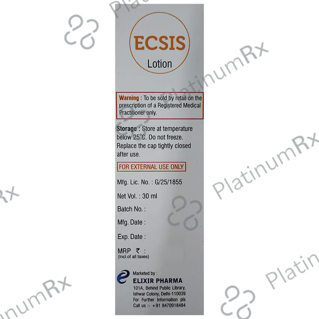 Ecsis Lotion 30 Lotion Elixir Pharma