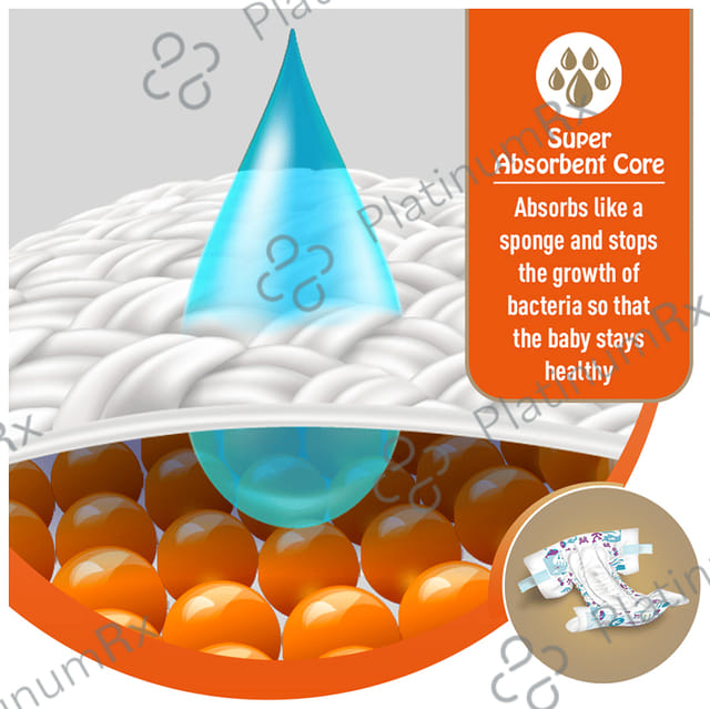Teddyy Super Baby Diaper with Wetness Indicator - Size Large