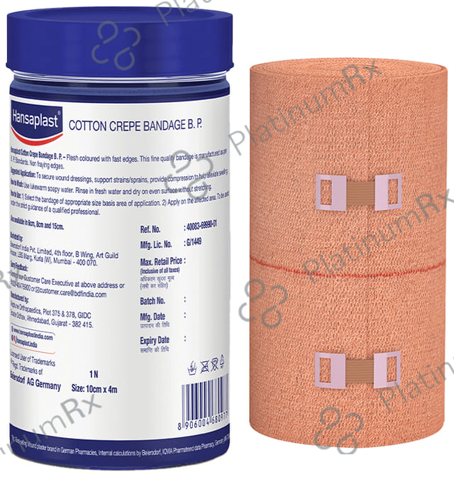 Hansaplast Cotton Crepe Bandage B.P. 10cm x 4m