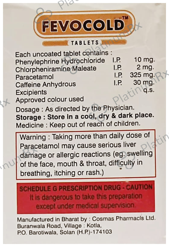 Fevocold Tablet