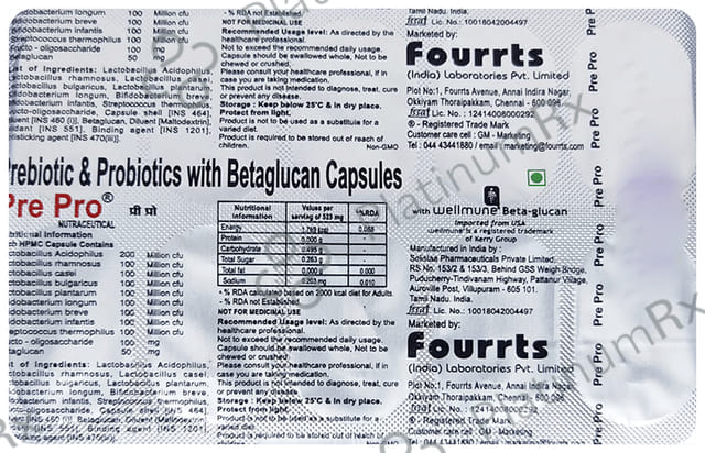 Pre Pro Nurtraceutical Capsule 10s