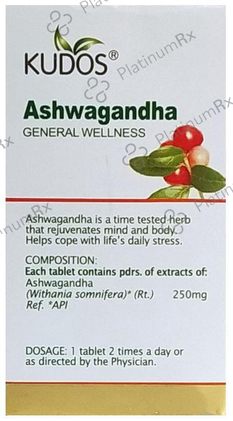 Kudos Ashwagandha Tablet 60s