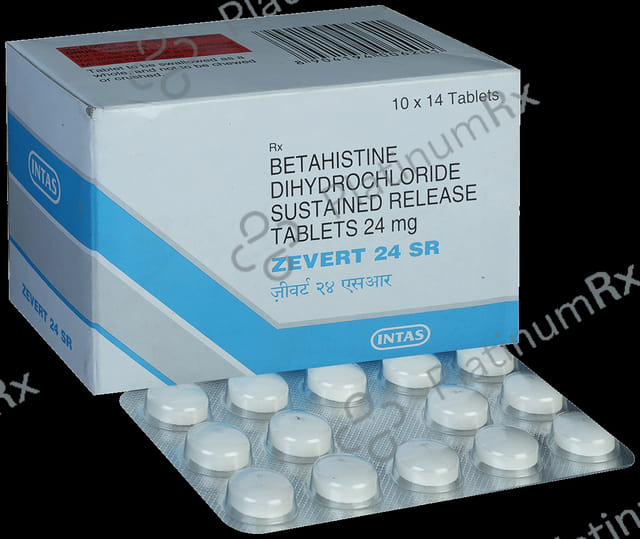 Zevert 24mg Tablet SR 14s