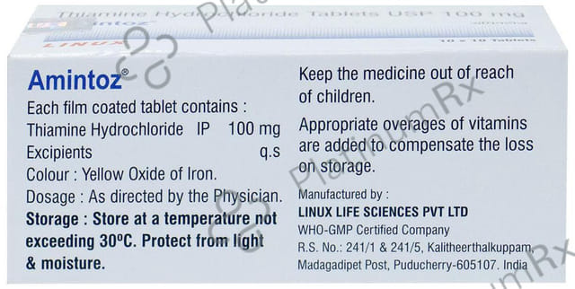 Amintoz 100mg Tablet 10s