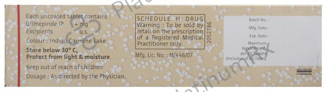 Euglim 4mg Tablet 15s