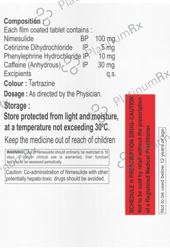 Nimovil Cold N Flu Tablet 10s