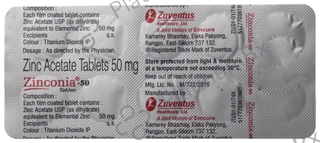 Zinconia 50mg Tablet 10s