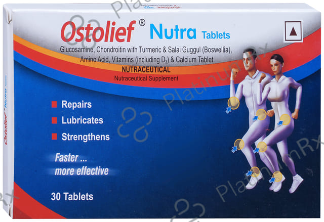 Ostolief Nutra Tablet - Repairs, Lubricates & Strengthens the Joints