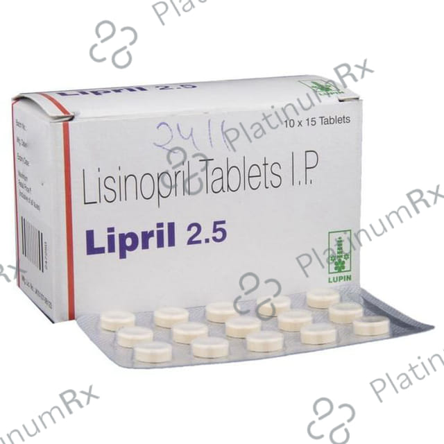 Lipril 2.5mg Tablet 15s