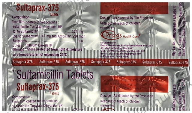 Sultaprax 375mg Tablet 10s