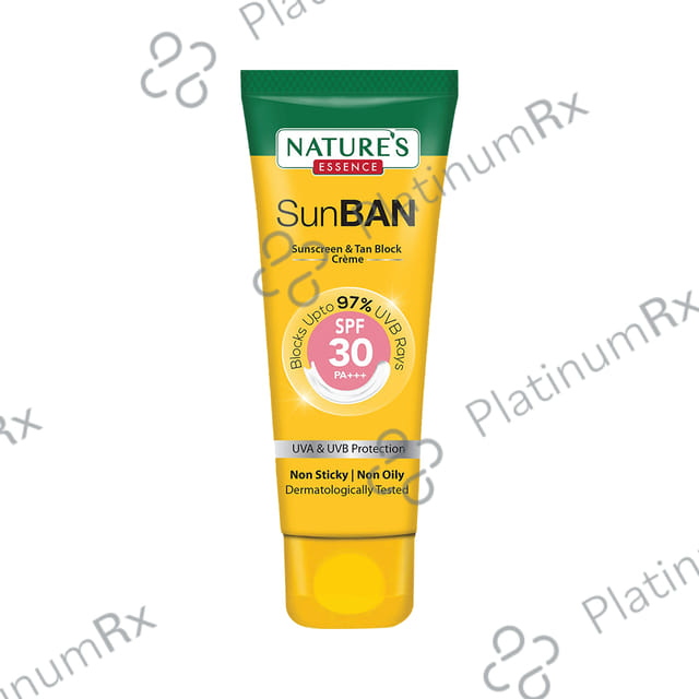 Nature's Essence Sunban Sunscreen & Tan Block SPF 30 PA+++ Lotion 120 ml