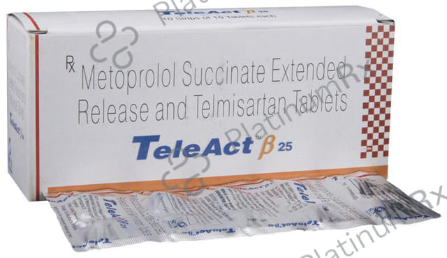 Teleact Beta 25/40mg Tablet ER 10s
