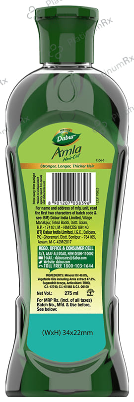Dabur Amla Hair Oil 275ml