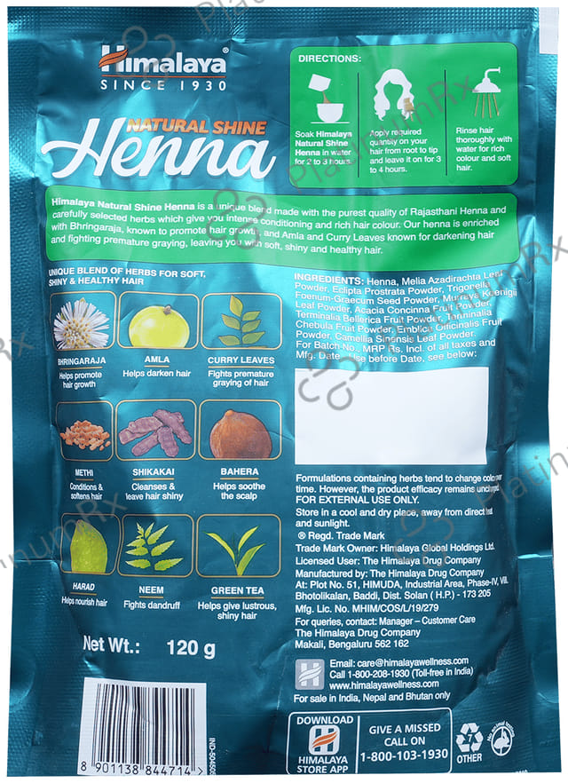 Himalaya Personal Care Natural Shine Henna Powder 120 gm