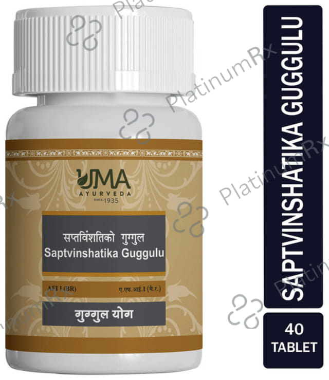 Uma Ayurveda Saptvinshtiko Guggul Tablet 40 tablets