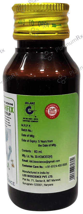 LDD Bioscience Koughfix Cough Syrup 60 ml