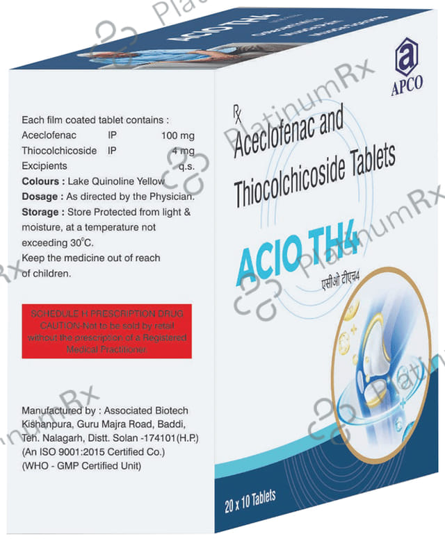 Acio TH 4/100mg Tablet 10s