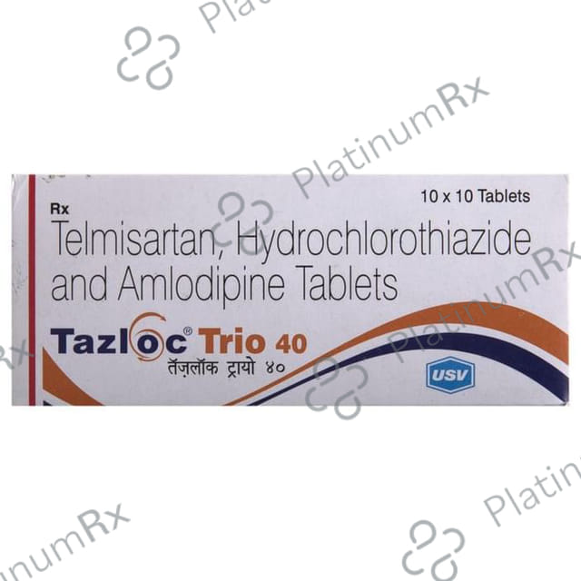 Tazloc Trio 40 5/12.5/40mg Tablet 10s