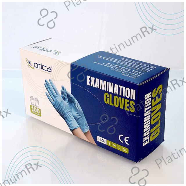 Otica Nitrile Powder Free Examintion Glove Large Blue