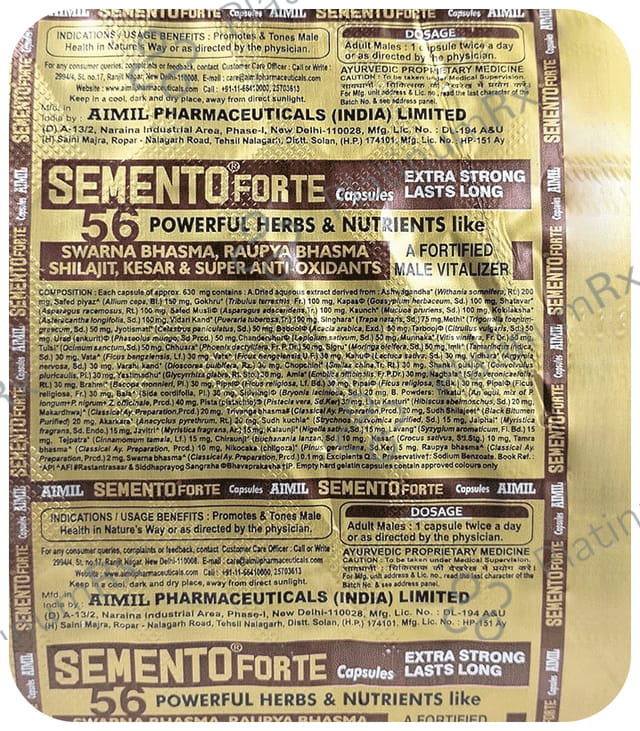 Aimil Semento Forte Capsule 20s