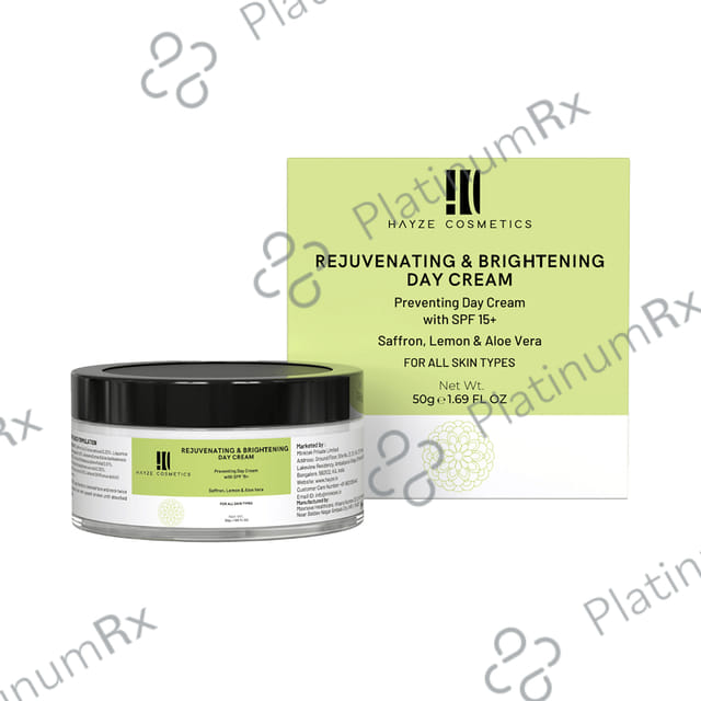 Hayze Cosmetics Rejuvenating & Brightening SPF15+ Day Cream 50gm